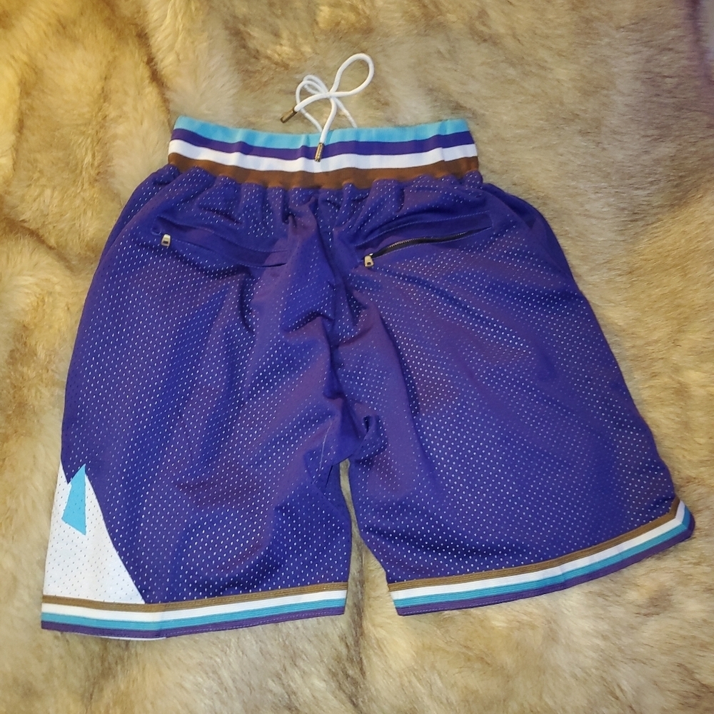 Just Don Vintage NBA Utah Jazz Basketball Shorts Sz M NBA 96-97 - Picture 5 of 7
